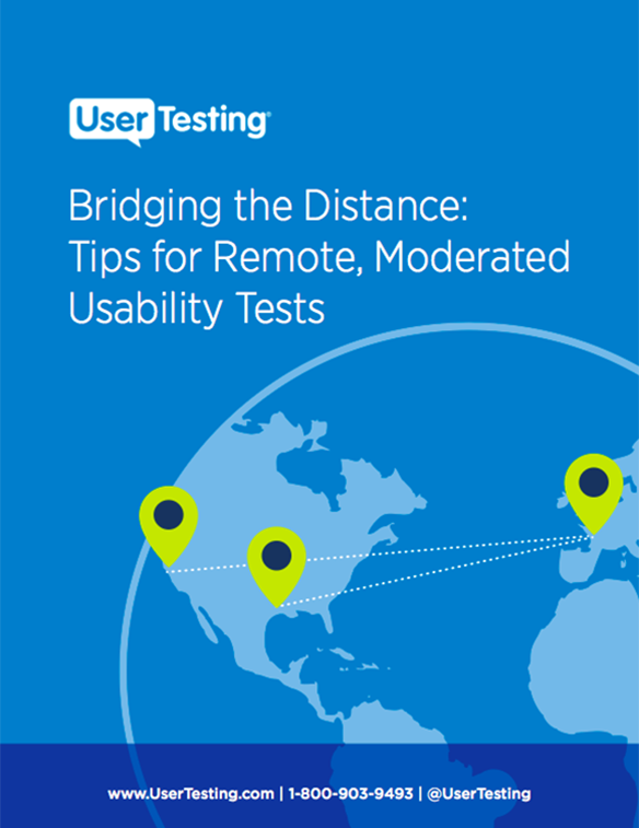 Free ebook: Bridging the Distance: Tips for Remote, Moderated Usability Tests