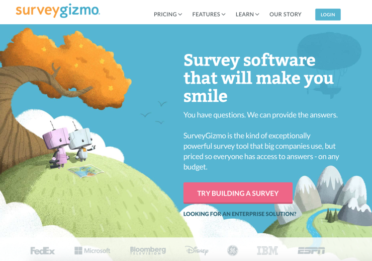 Survey Gizmo - Survey Software to get Customer Feedback on Your Website