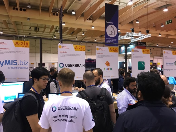 Userbrain booth at WebSummit 2016 in Lisbon
